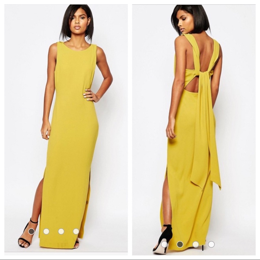 NWT ASOS| Whistles Tie Back Maxi Dress